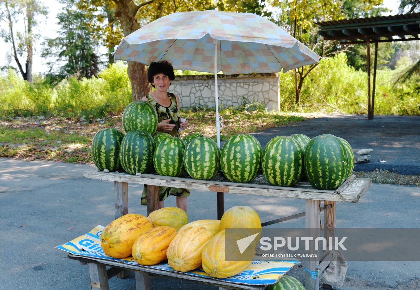 Street trade in Abkhazia