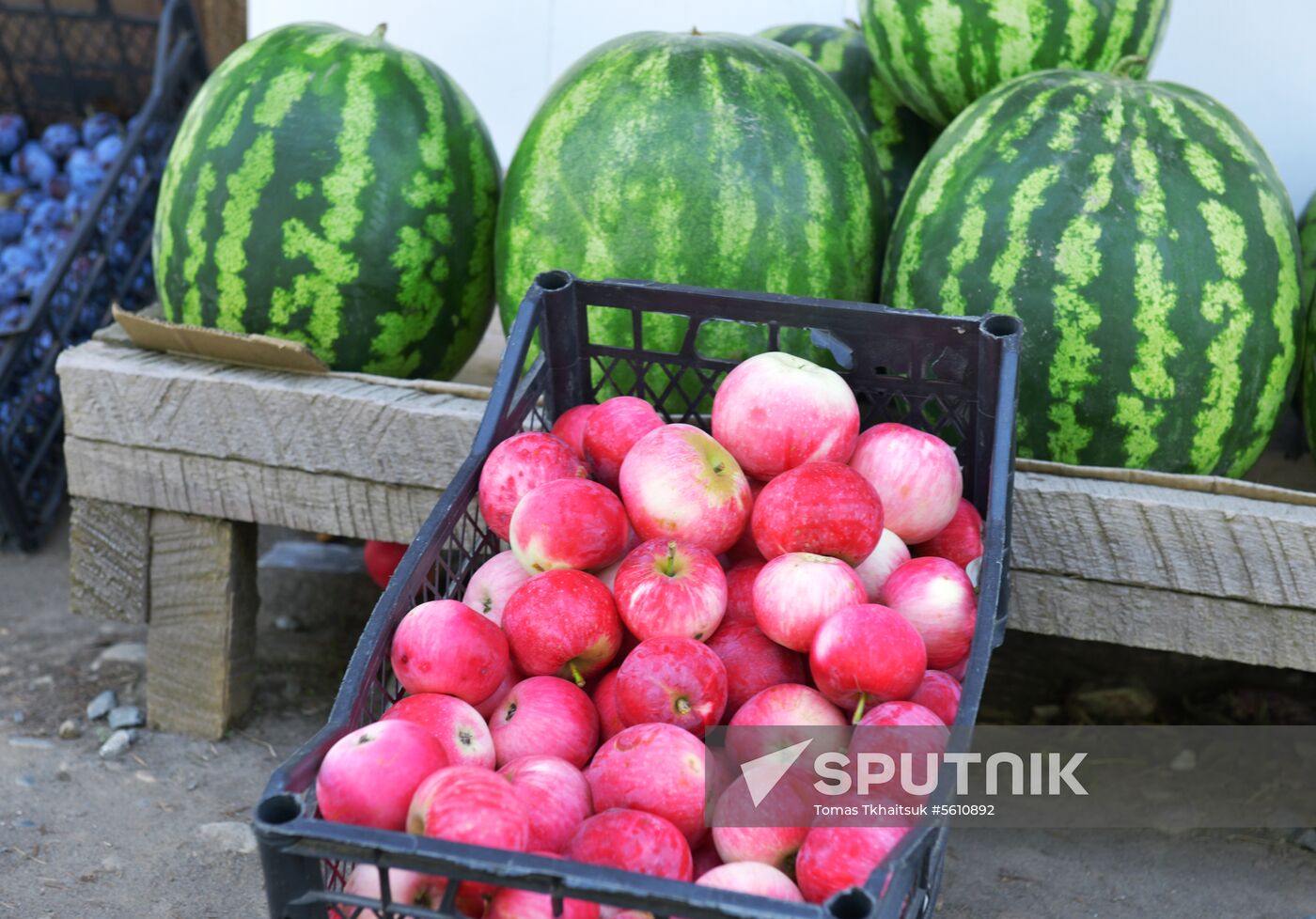 Street trade in Abkhazia
