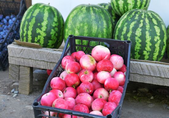 Street trade in Abkhazia