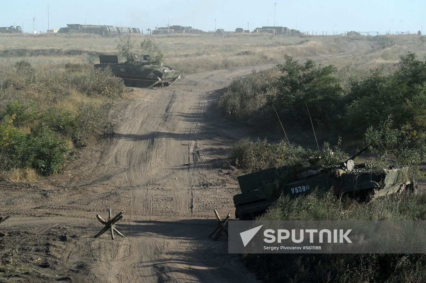 Exercises of South Military District motorized rifle division in Rostov Region