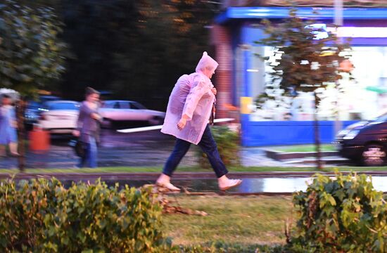 Rain in Moscow