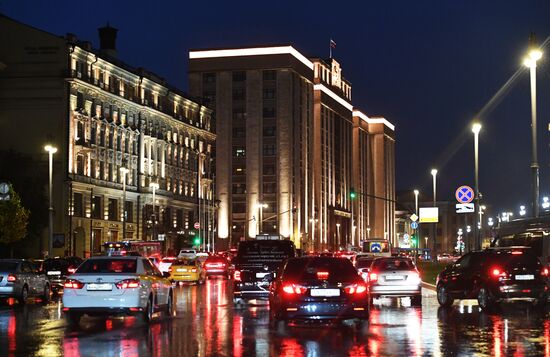 Rain in Moscow