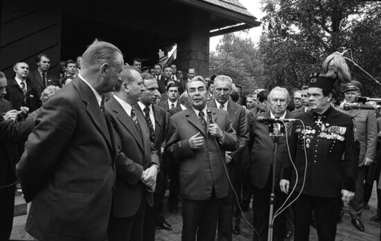 Leonid Brezhnev's visit to Poland