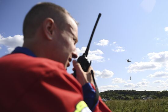 Demonstration by Moscow Department of Civil Defense, Emergencies and Fire Safety to mark Air Fleet Day