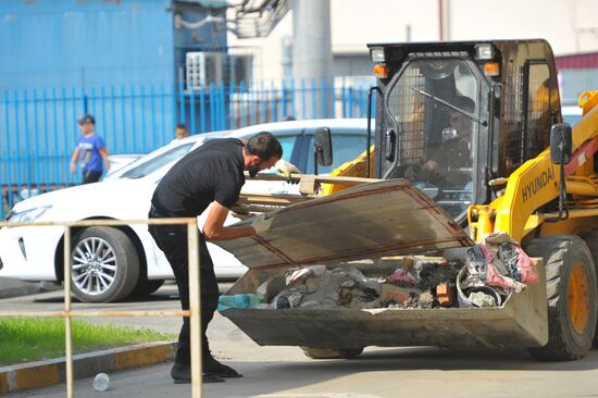 Street renovation in Grozny
