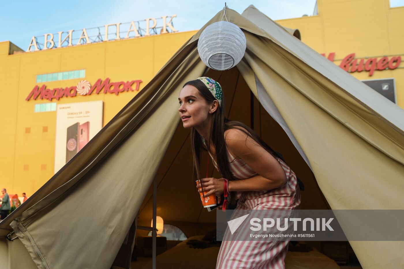 Glamping on Aviapark Mall's roof