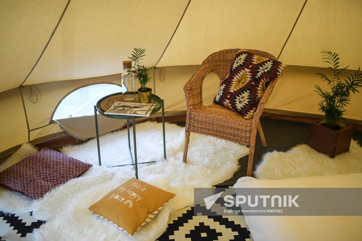 Glamping on Aviapark Mall's roof