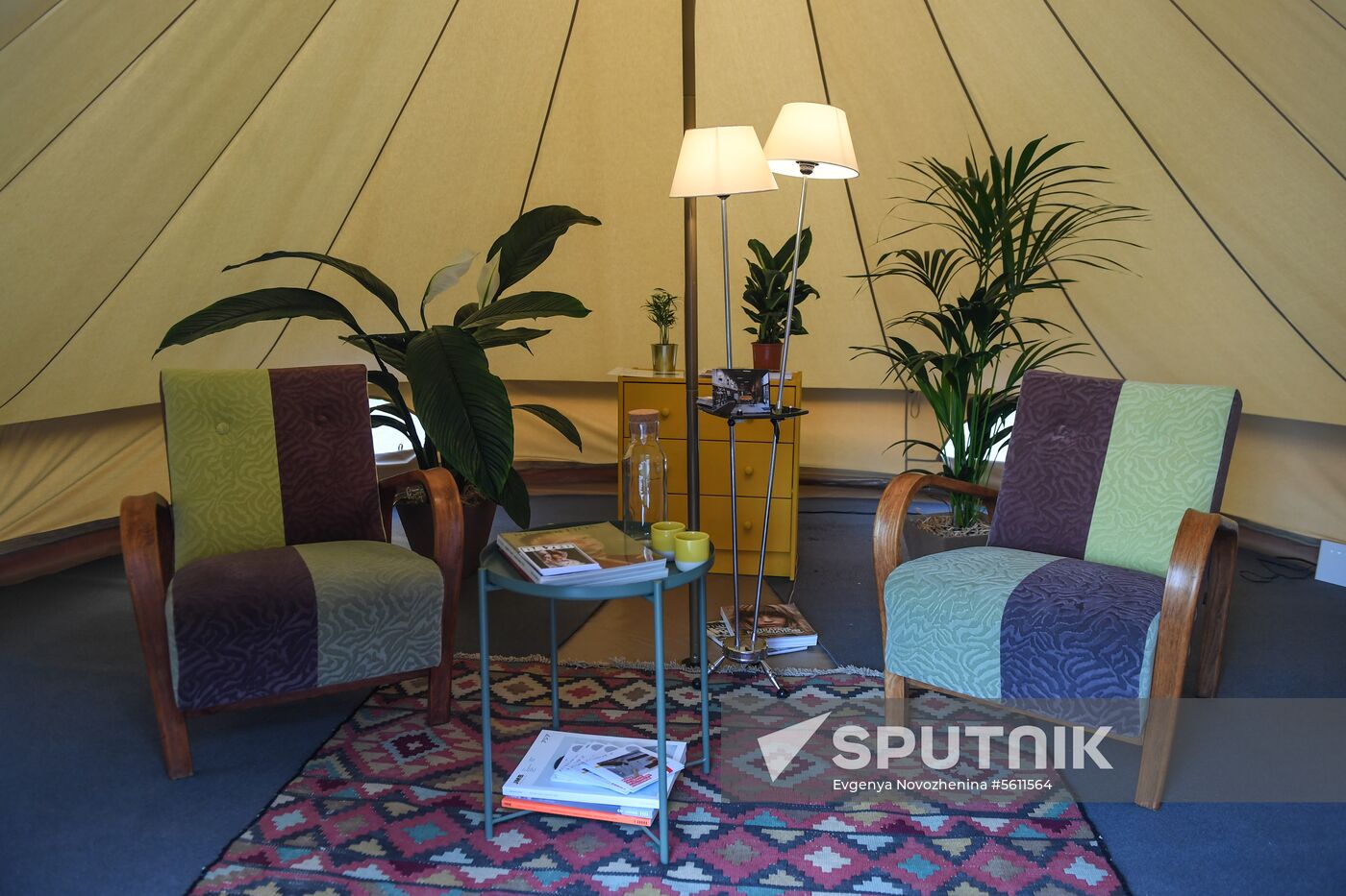 Glamping on Aviapark Mall's roof