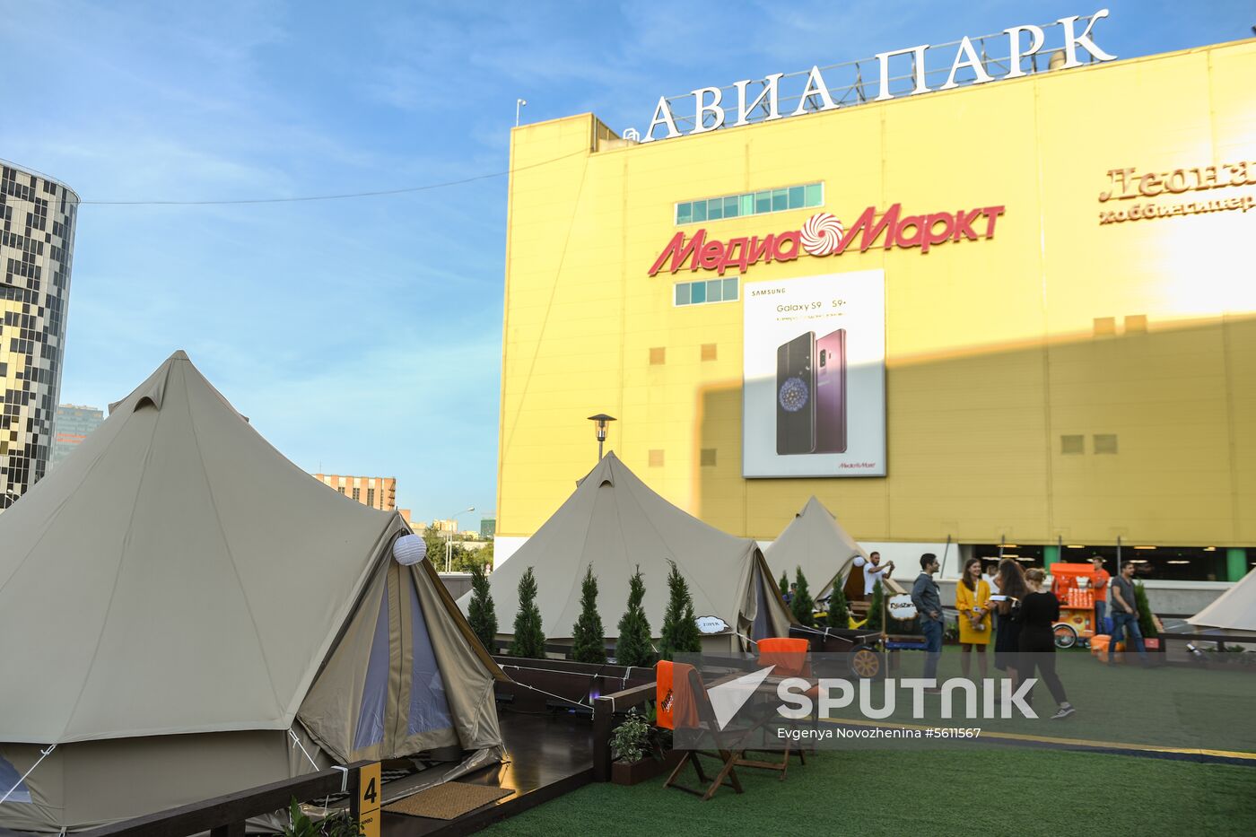 Glamping on Aviapark Mall's roof