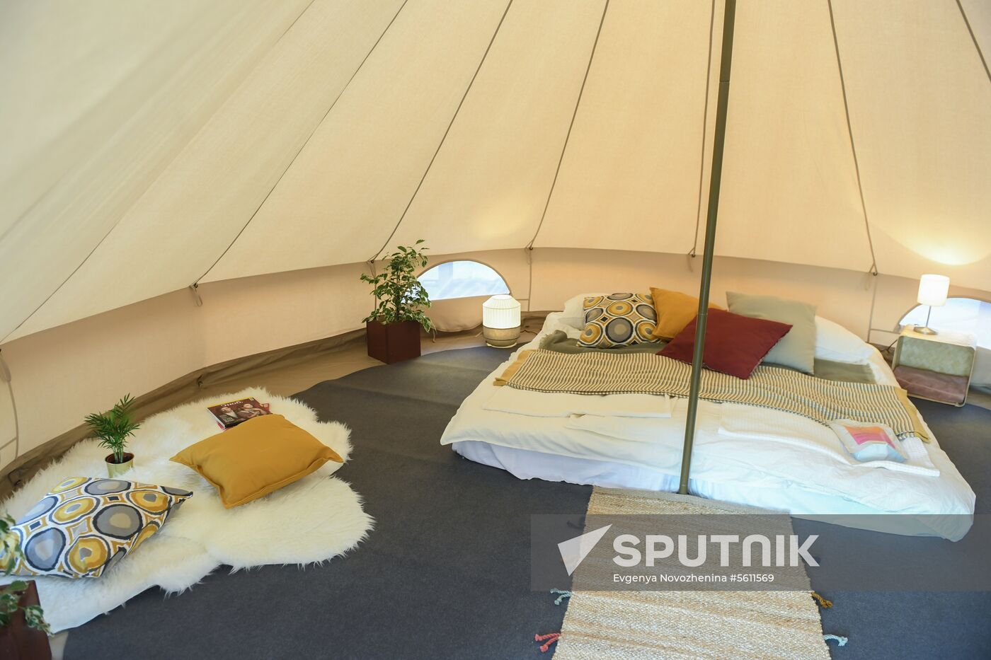 Glamping on Aviapark Mall's roof