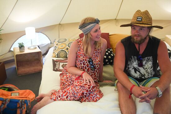 Glamping on Aviapark Mall's roof
