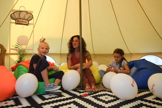 Glamping on Aviapark Mall's roof