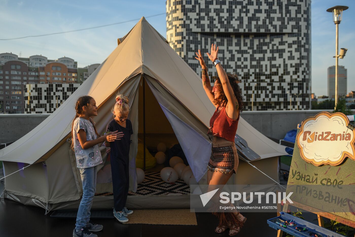 Glamping on Aviapark Mall's roof