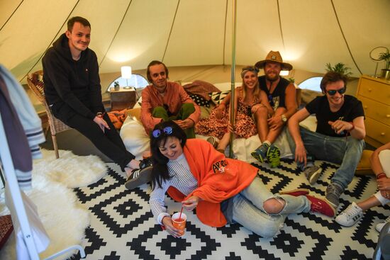 Glamping on Aviapark Mall's roof