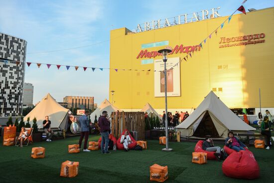 Glamping on Aviapark Mall's roof
