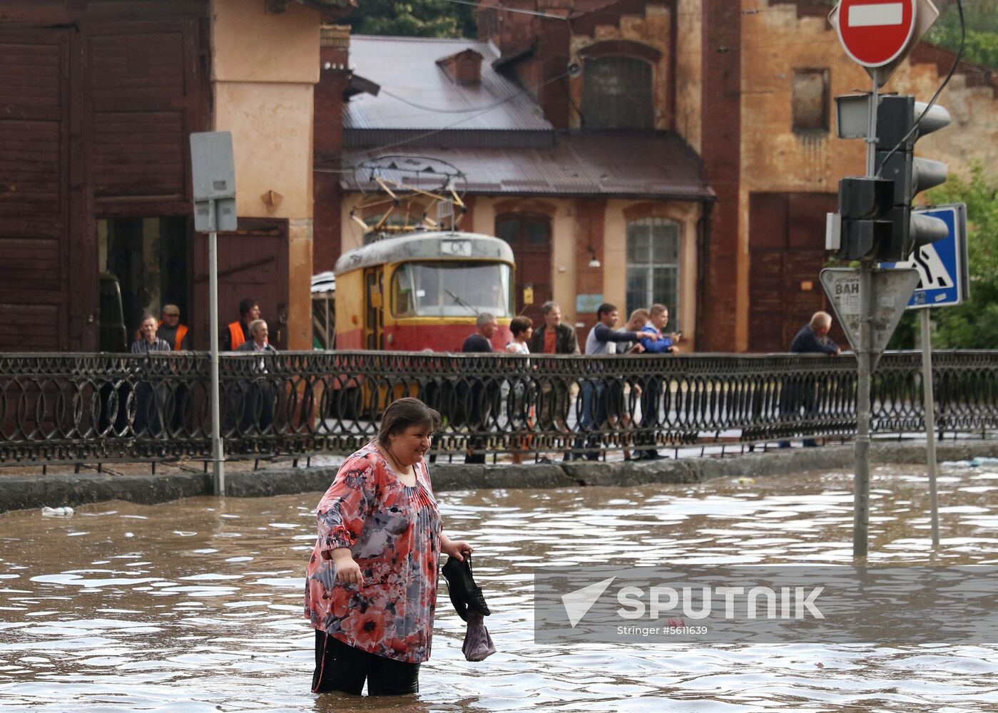 Aftermath of heavy rains in Lvov