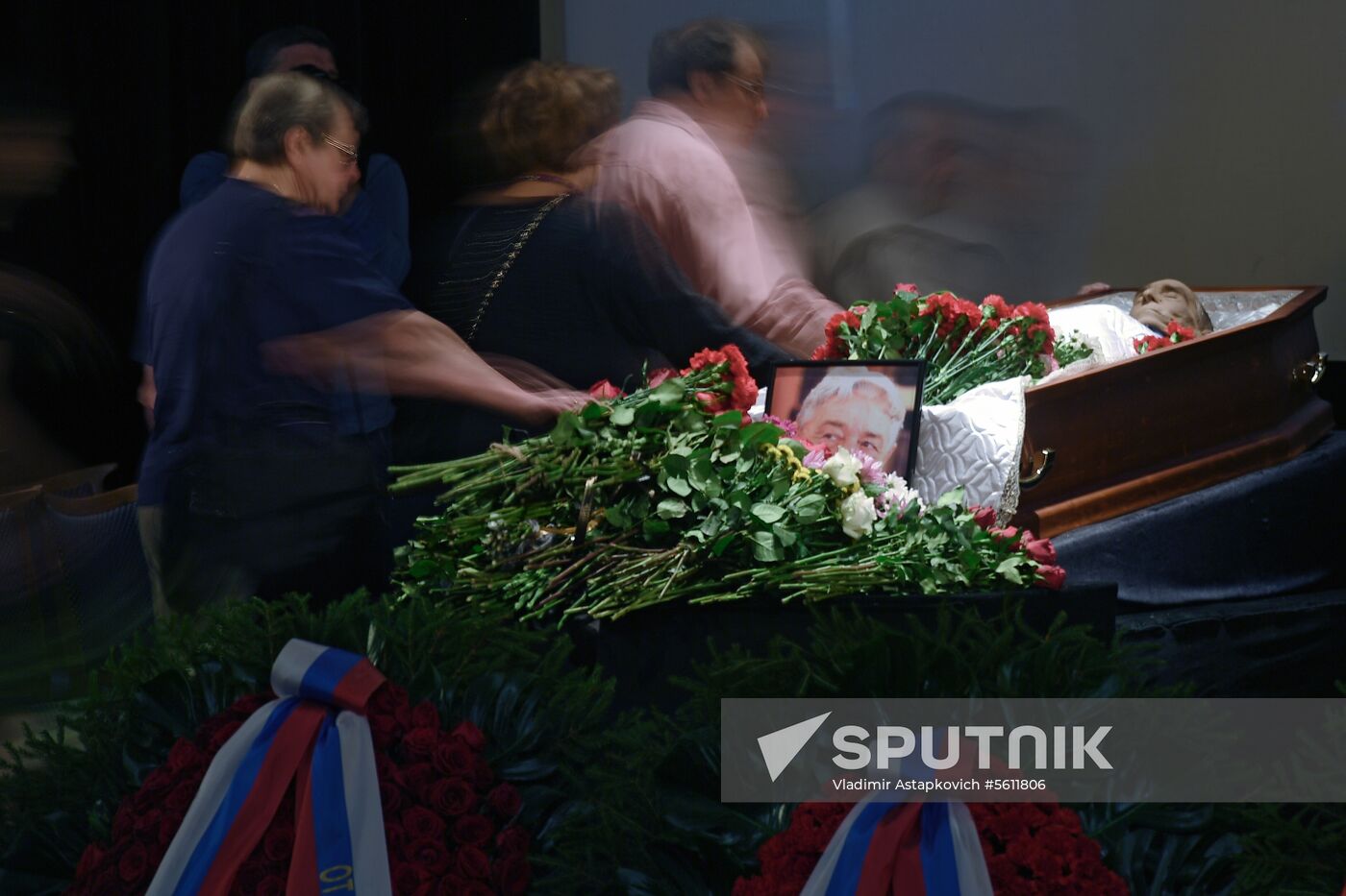 Farewell ceremony for author Eduard Uspensky