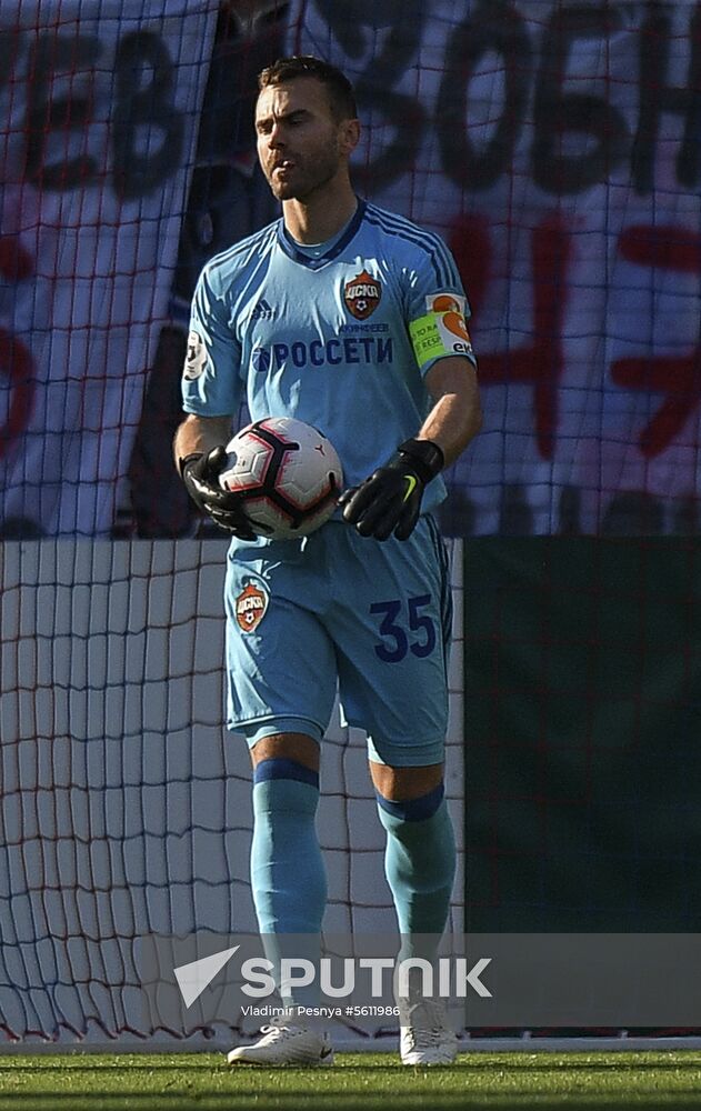 Football. Russian Premier League. CSKA vs. Arsenal
