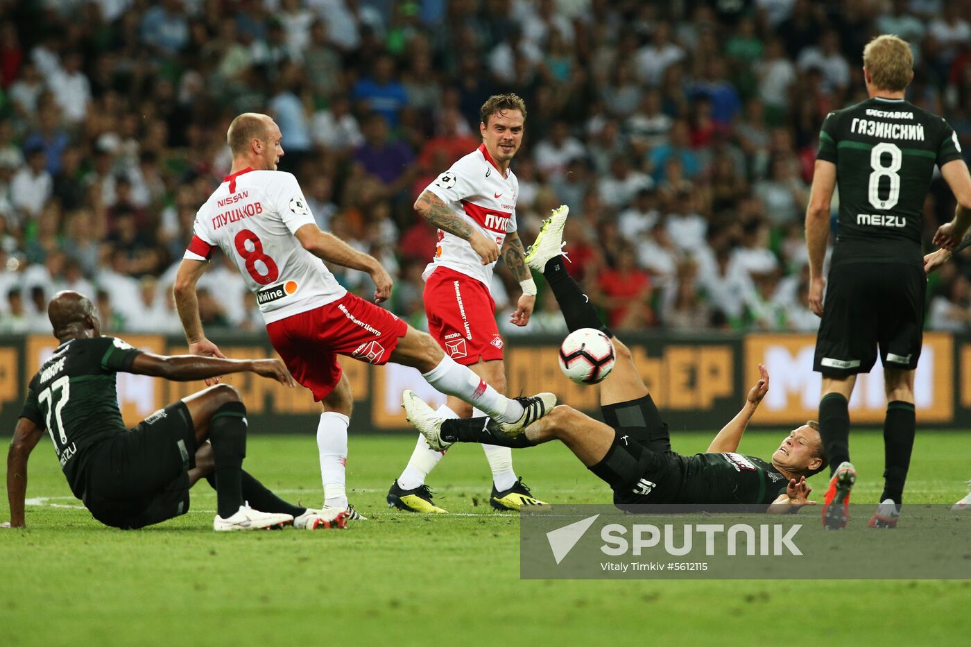 Football. Russian Premier League. Krasnodar vs. Spartak