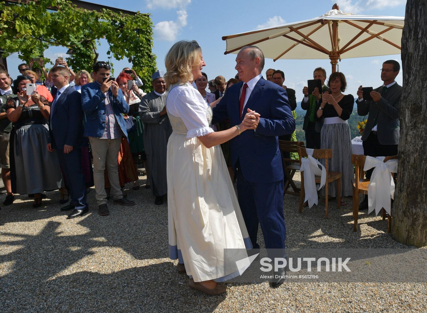 Russian President Vladimir Putin pays a visit to Austria