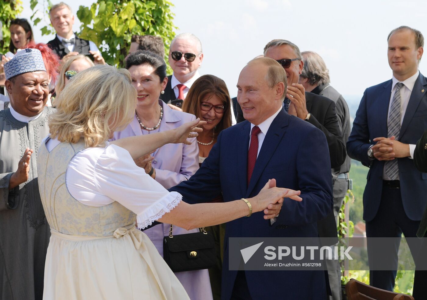Russian President Vladimir Putin pays a visit to Austria
