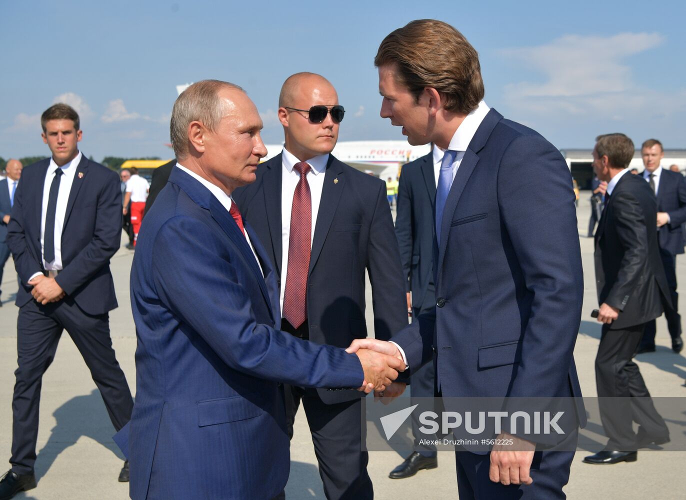 Russian President Vladimir Putin pays a visit to Austria