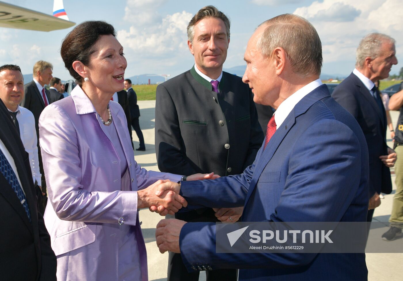 Russian President Vladimir Putin pays a visit to Austria