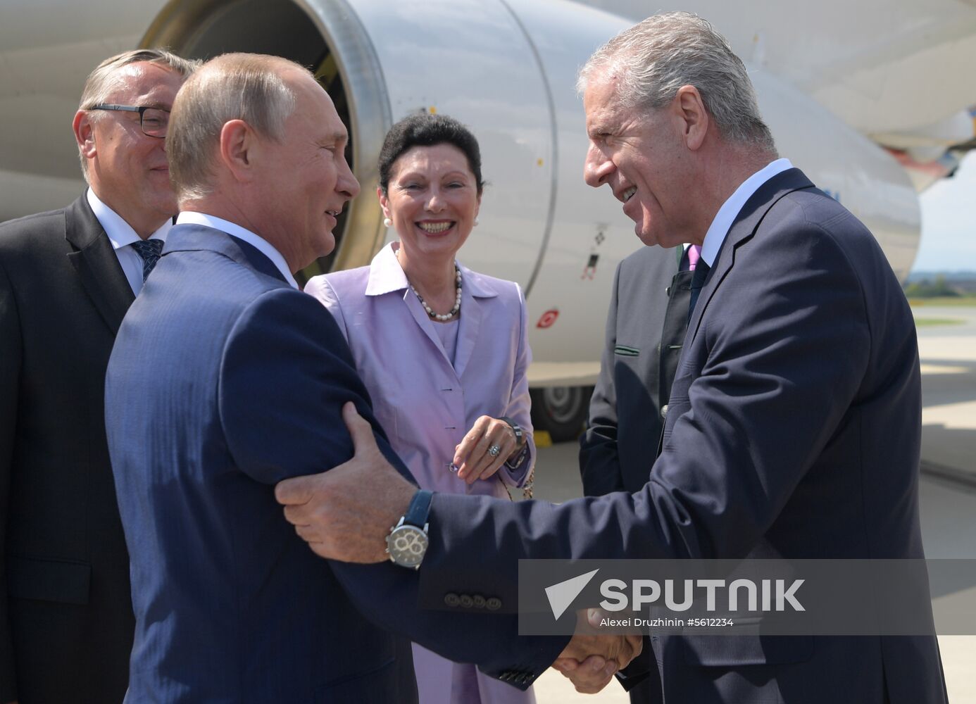 Russian President Vladimir Putin pays a visit to Austria