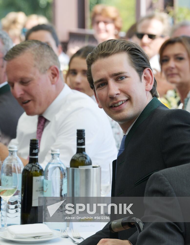 Russian President Vladimir Putin pays a visit to Austria
