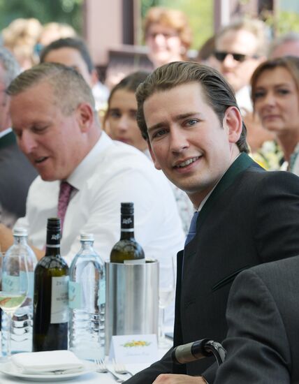 Russian President Vladimir Putin pays a visit to Austria