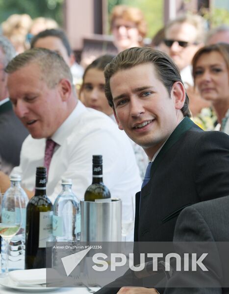 Russian President Vladimir Putin pays a visit to Austria