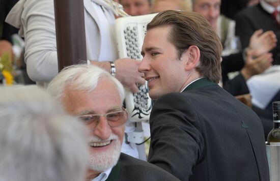 Russian President Vladimir Putin pays a visit to Austria