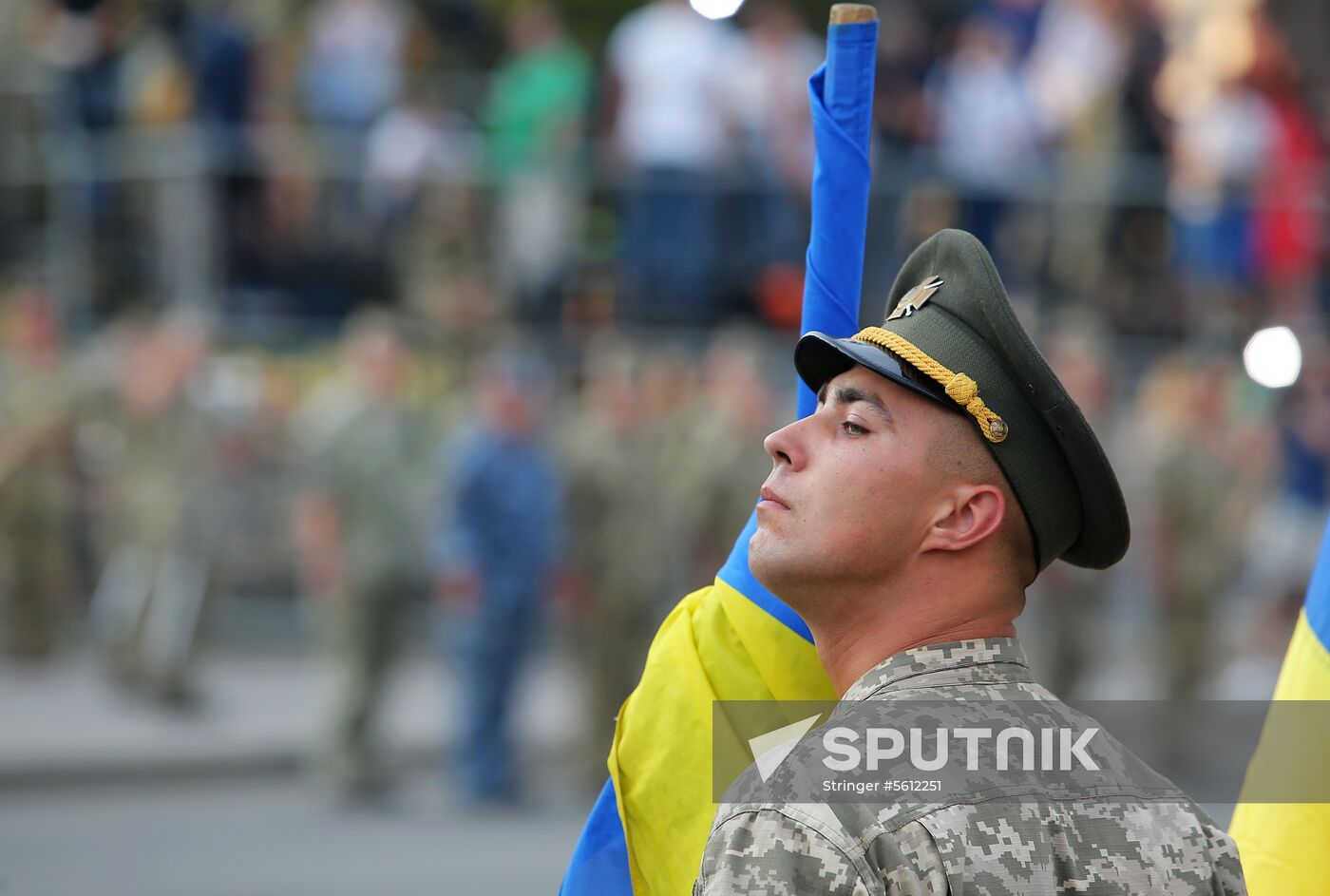 Rehearsal of parade for Ukrainian Independence Day in Kiev