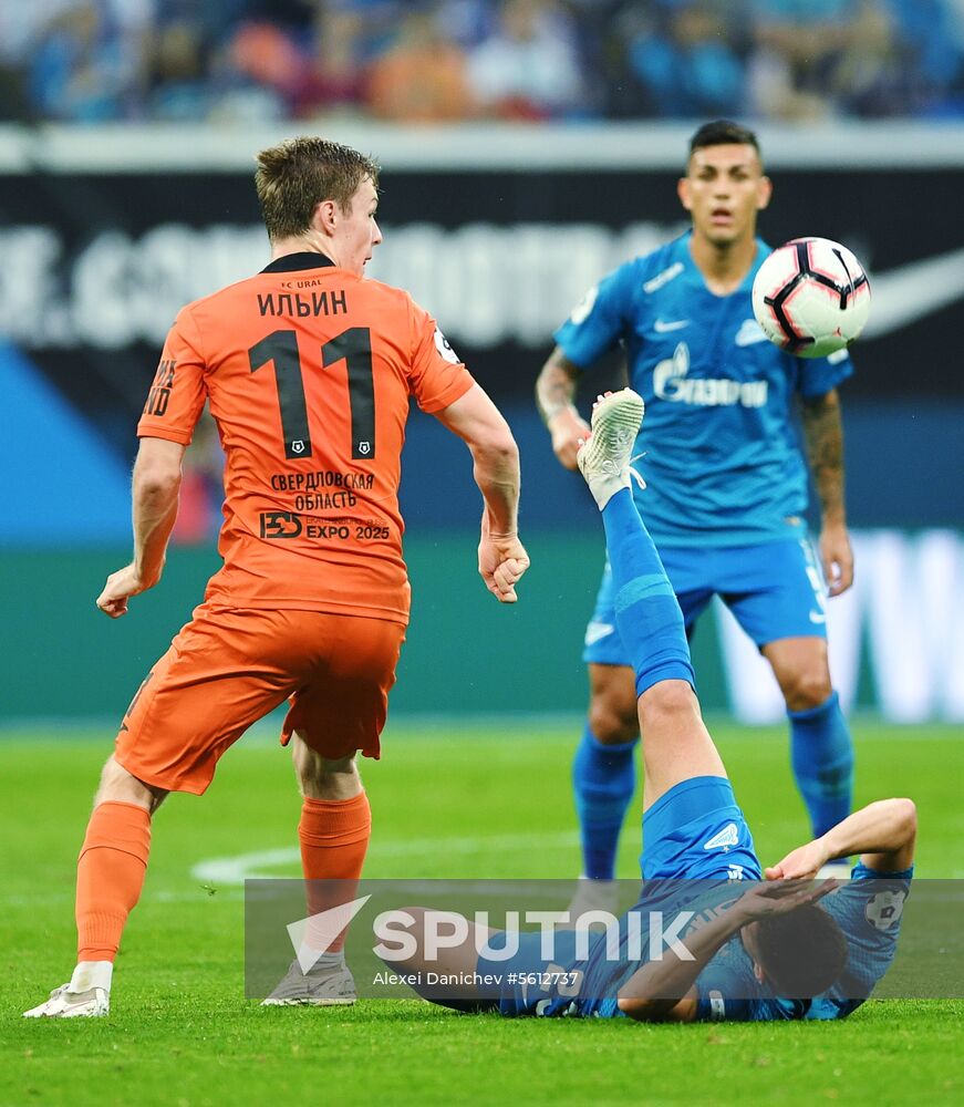 Football. Russian Premier League. Zenit vs. Ural