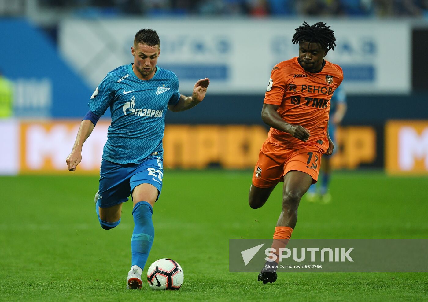 Football. Russian Premier League. Zenit vs. Ural