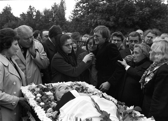 Funeral of Soviet composer Dmitry Shostakovich