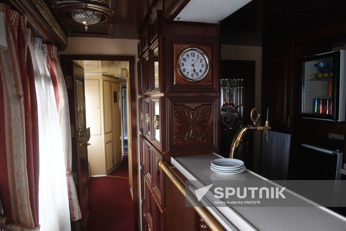 Imperial Russia tourist train departs
