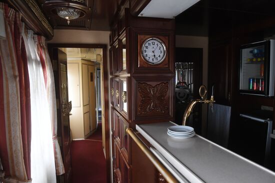 Imperial Russia tourist train departs