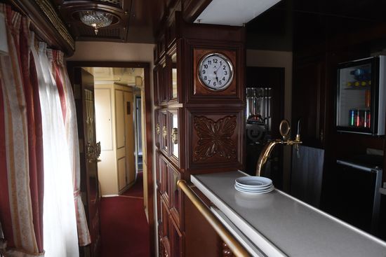 Imperial Russia tourist train departs