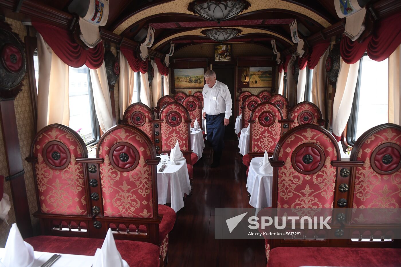 Imperial Russia tourist train departs