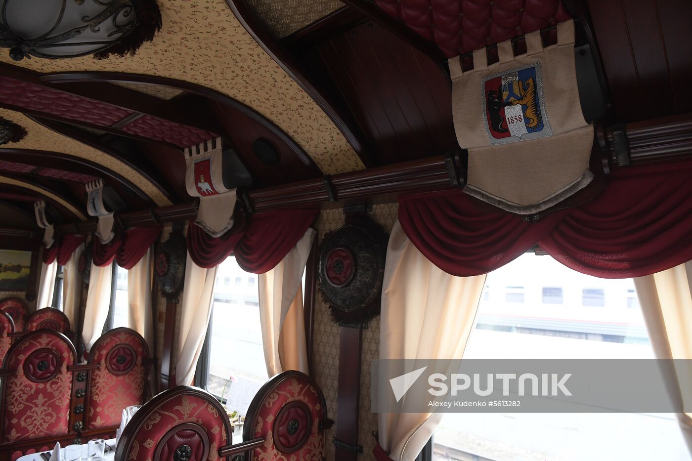 Imperial Russia tourist train departs