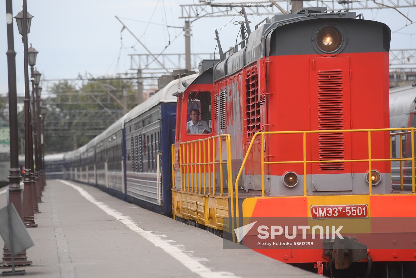 Imperial Russia tourist train departs