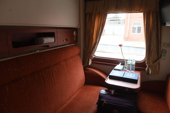 Imperial Russia tourist train departs