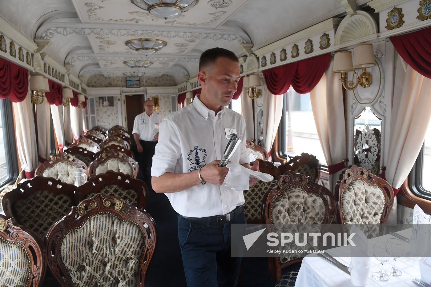 Imperial Russia tourist train departs