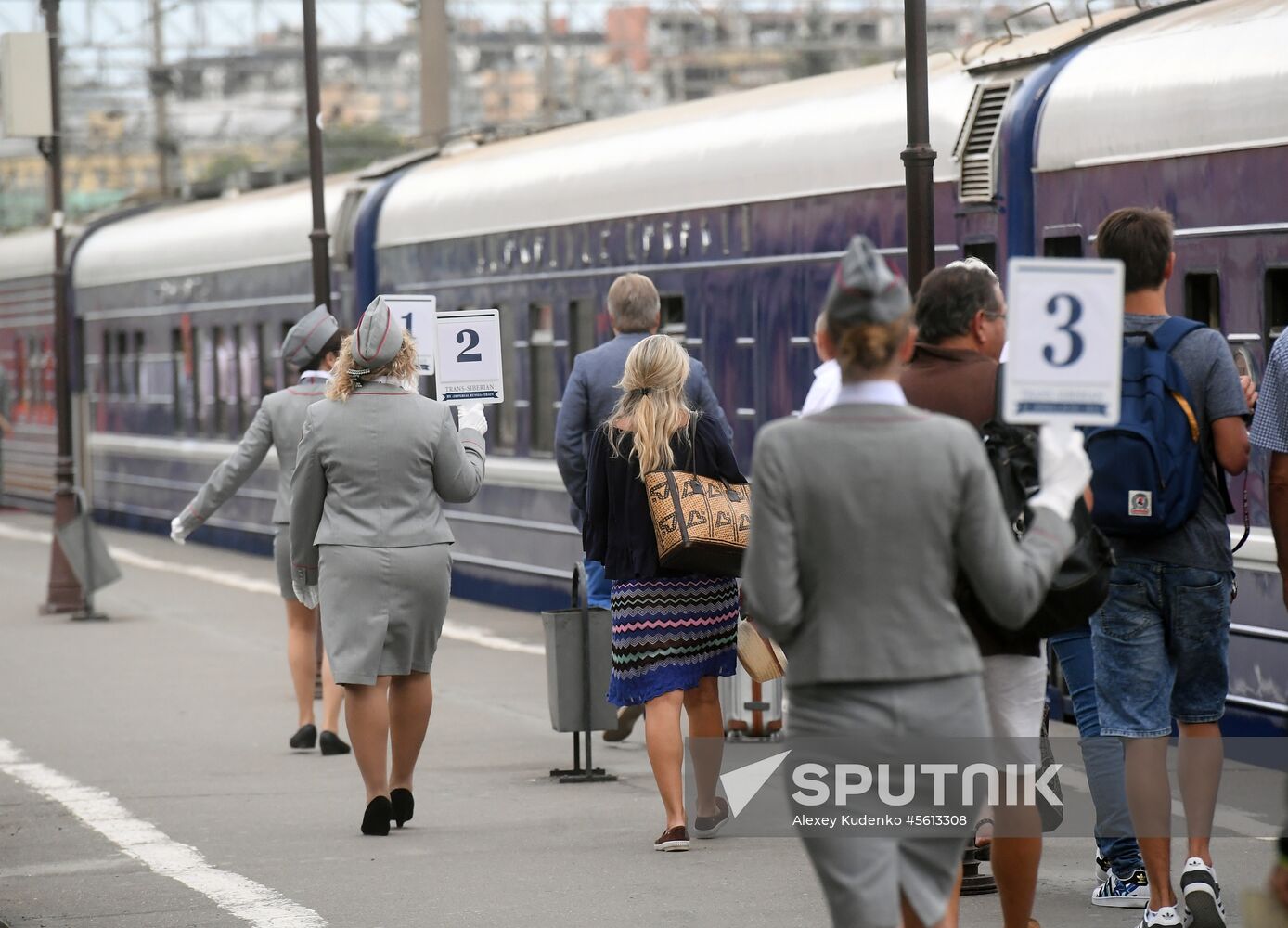 Imperial Russia tourist train departs