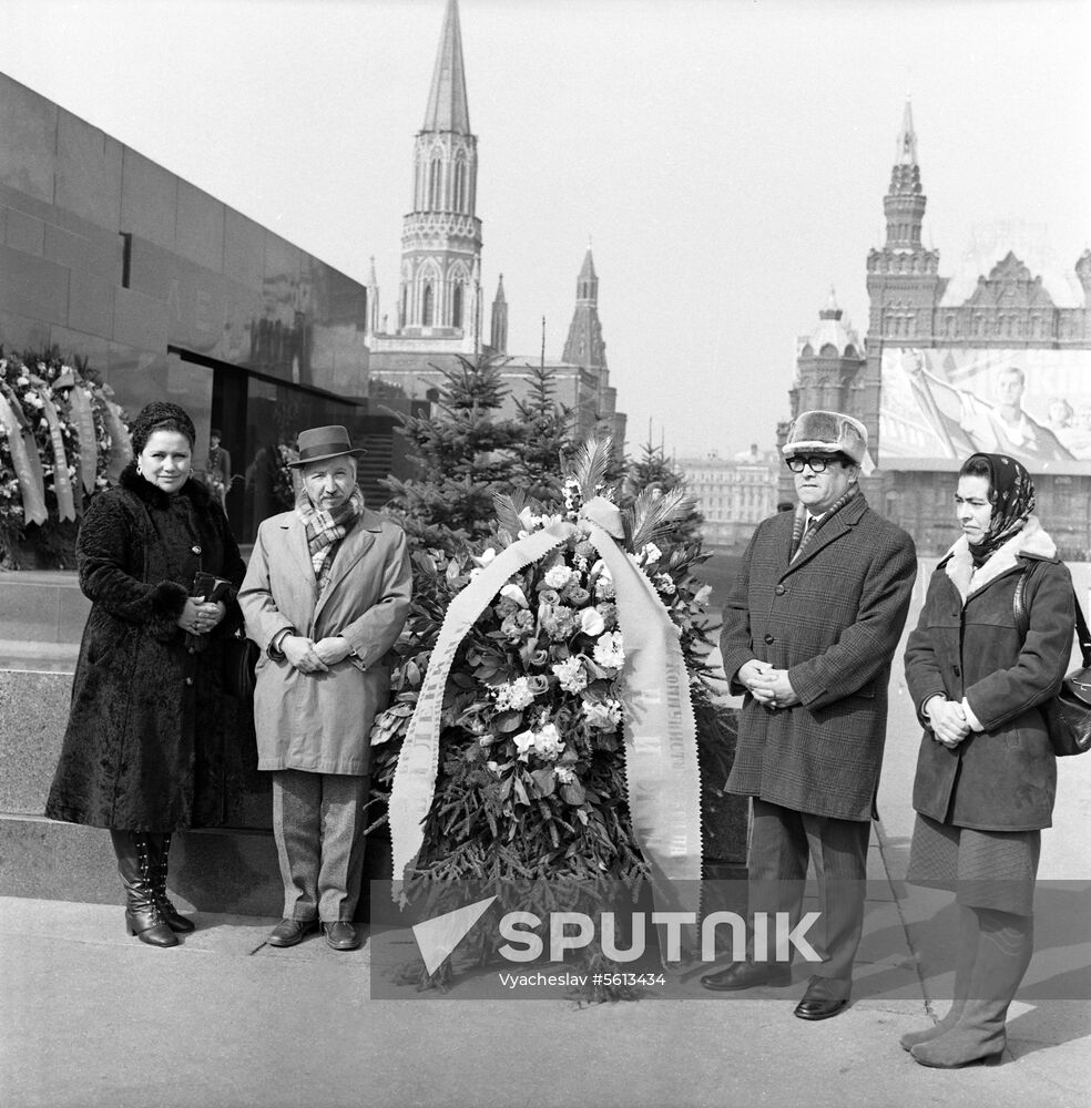 Delegation of Communist Party of Chile on visit to USSR