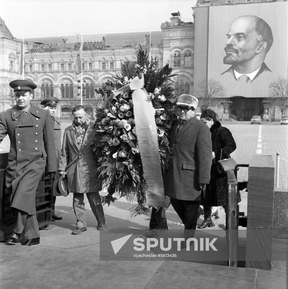 Delegation of Communist Party of Chile on visit to USSR