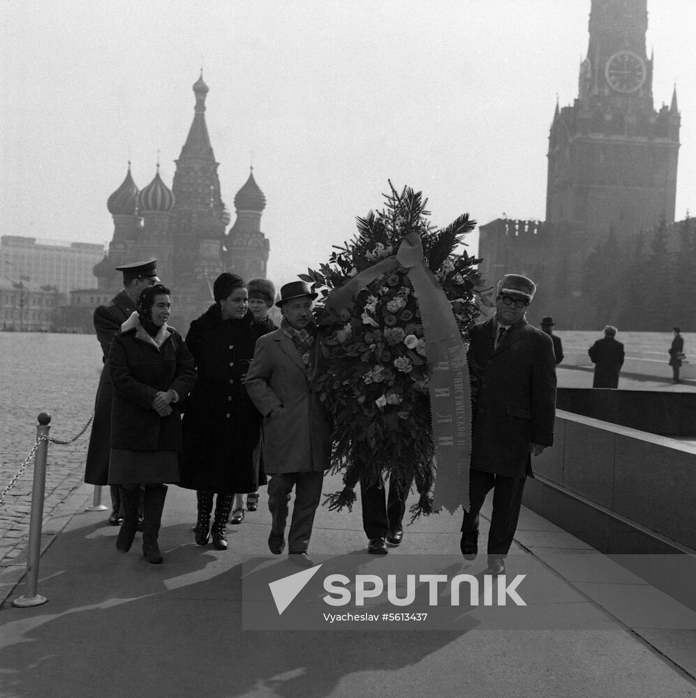 Delegation of Communist Party of Chile on visit to USSR