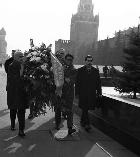 Delegation of Peruvian Communist Party on visit to USSR