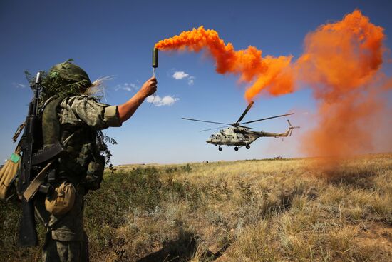 Exercises of South Military District in Volgograd Region